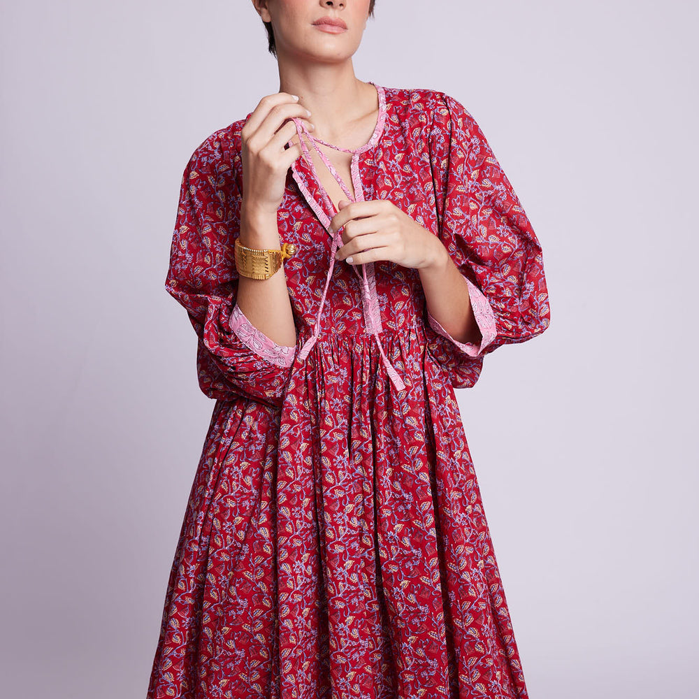 
                      
                        Kaala Red Midi Dress [KLEED]
                      
                    