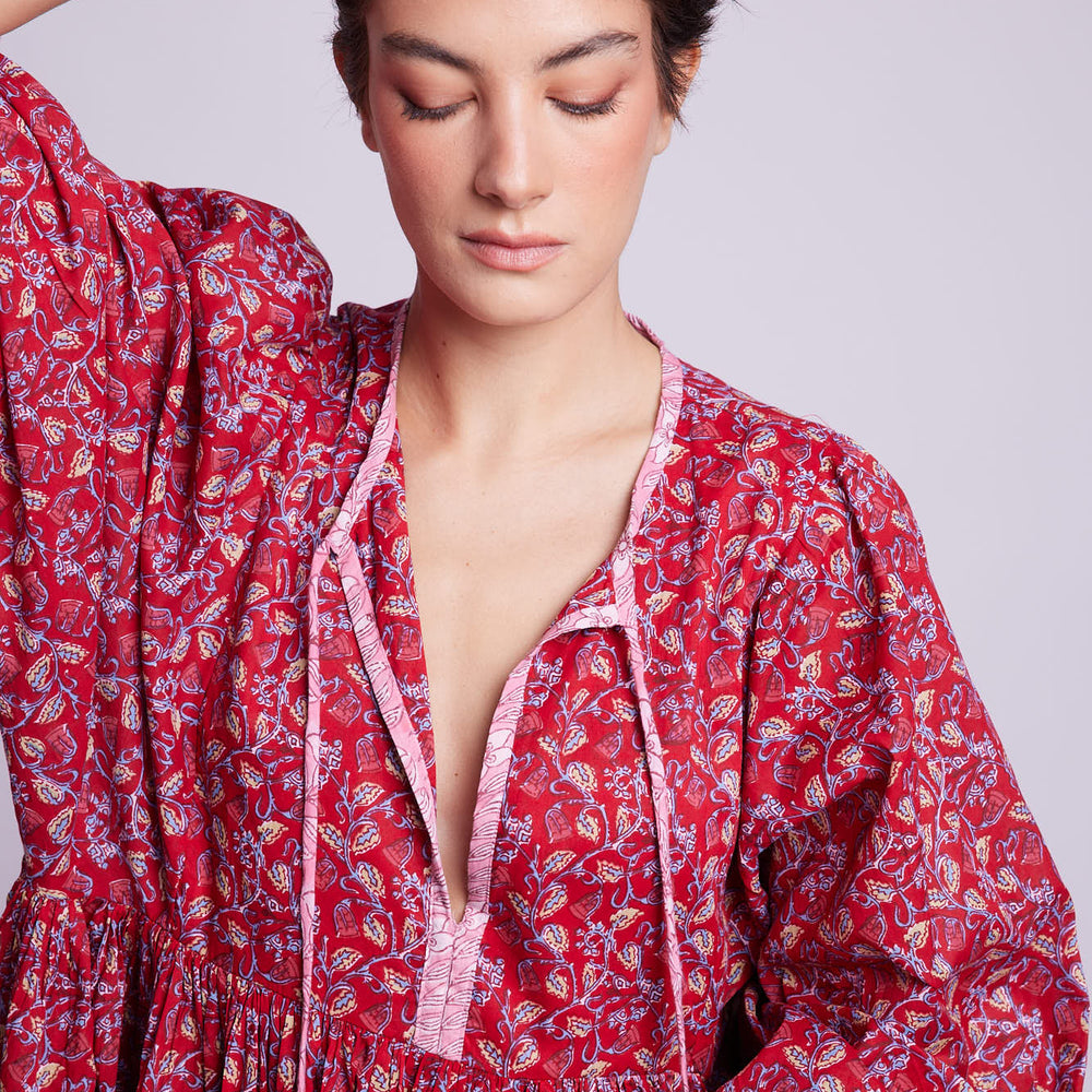 
                      
                        Kaala Red Midi Dress [KLEED]
                      
                    