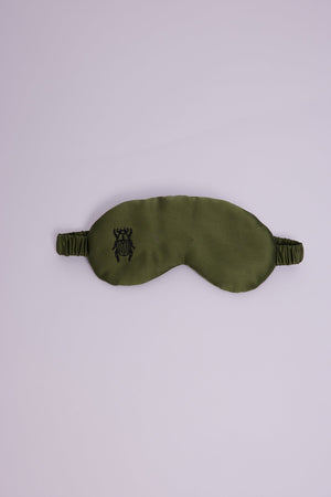 Jamun Khaki Eyemask in ONE SIZE KHAKI - Sustainable Fashion by KLEED LOUNGEWEAR