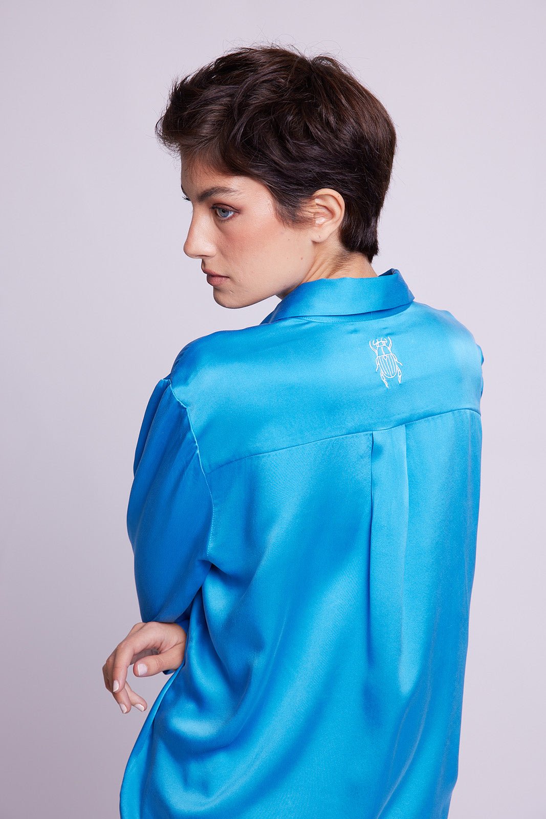 Jamun Blue Pyjama in EXTRA SMALL BLUE - Sustainable Fashion by KLEED LOUNGEWEAR