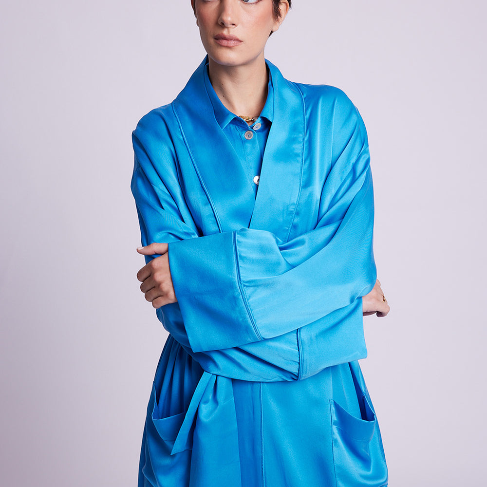 
                      
                        Jamun Blue Robe
                      
                    