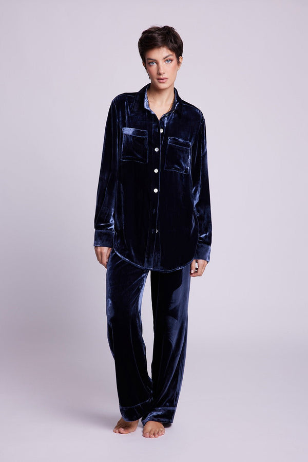 Neem Blue Pyjama in EXTRA SMALL DARK BLUE - Sustainable Fashion by KLEED LOUNGEWEAR