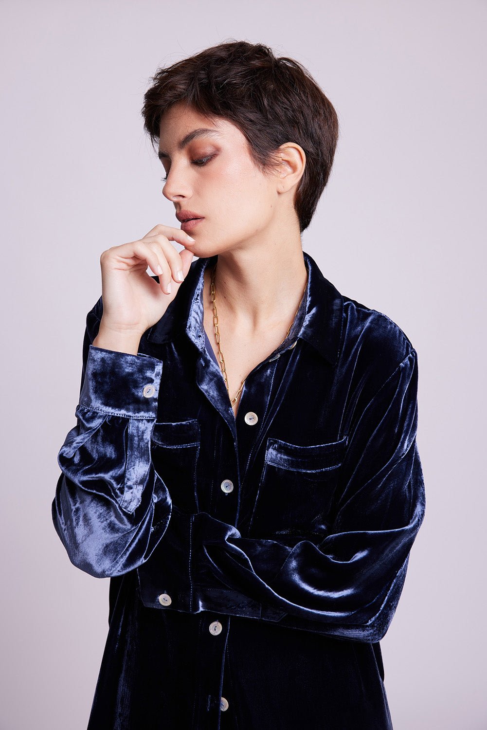 Neem Blue Pyjama in EXTRA SMALL DARK BLUE - Sustainable Fashion by KLEED LOUNGEWEAR