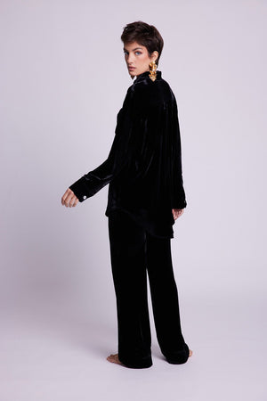 Neem Black Pyjama in EXTRA SMALL BLACK - Sustainable Fashion by KLEED LOUNGEWEAR