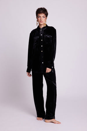 Neem Black Pyjama in EXTRA SMALL BLACK - Sustainable Fashion by KLEED LOUNGEWEAR
