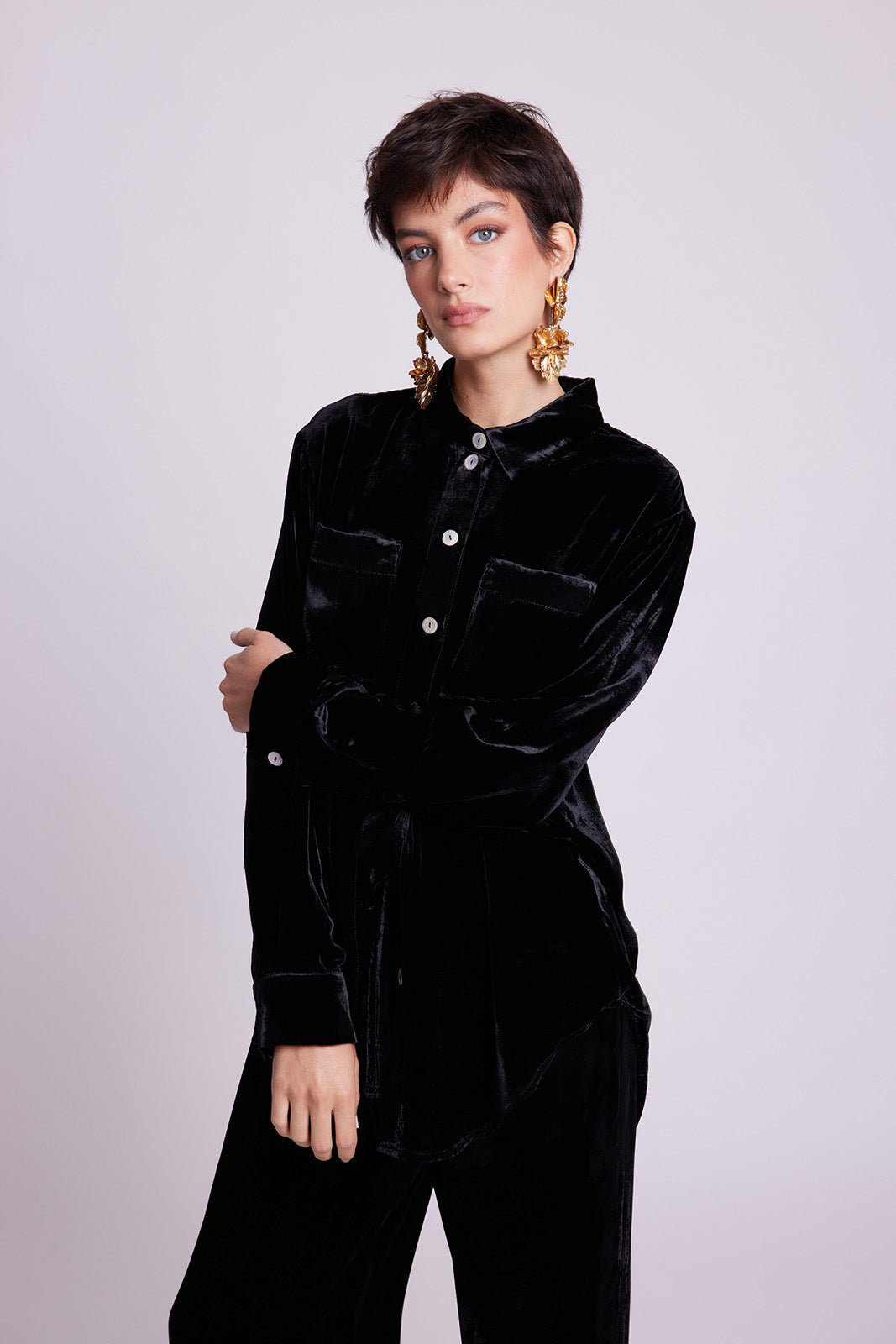 Neem Black Pyjama in EXTRA SMALL BLACK - Sustainable Fashion by KLEED LOUNGEWEAR