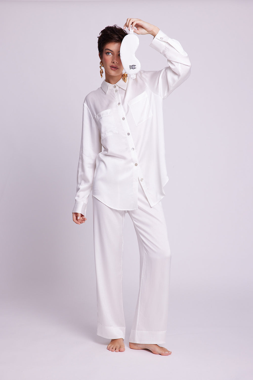 Jamun White Pyjama