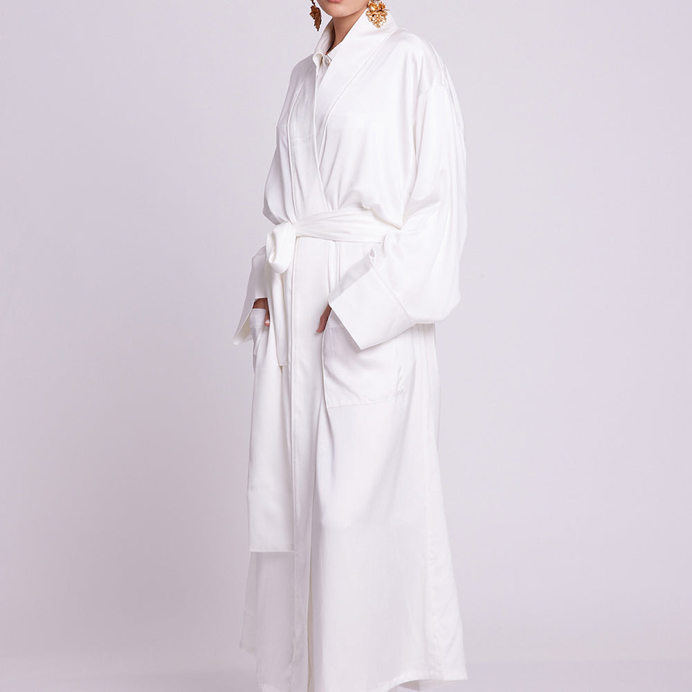 Jamun White Robe