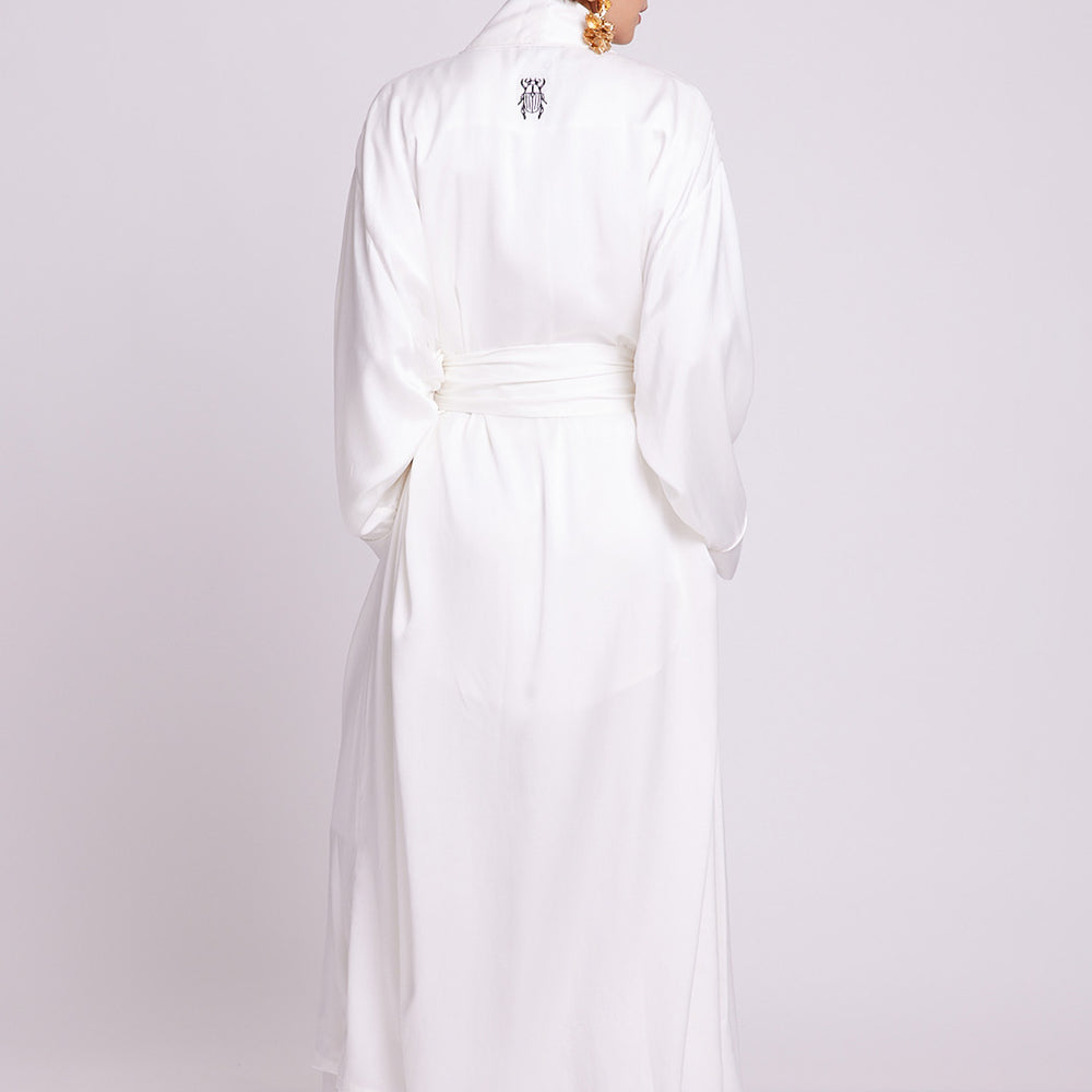 Jamun White Robe