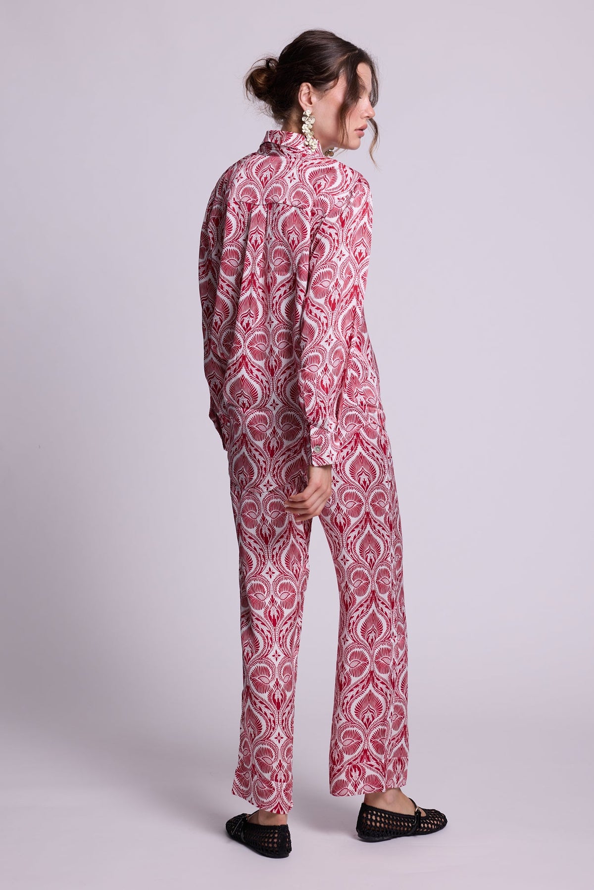 Kushee Red Pyjama in EXTRA SMALL RED - Sustainable Fashion by KLEED LOUNGEWEAR
