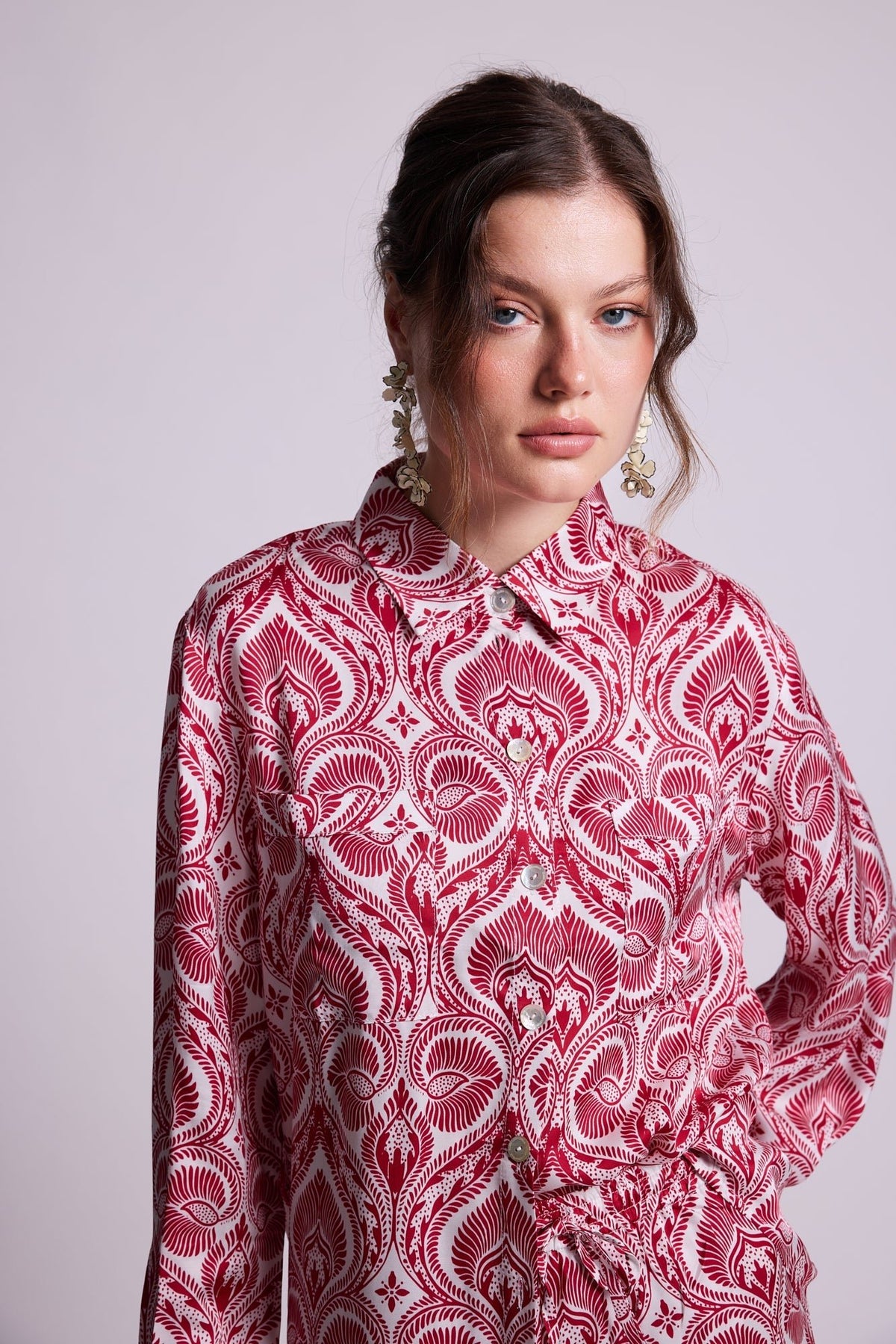 Kushee Red Pyjama in EXTRA SMALL RED - Sustainable Fashion by KLEED LOUNGEWEAR
