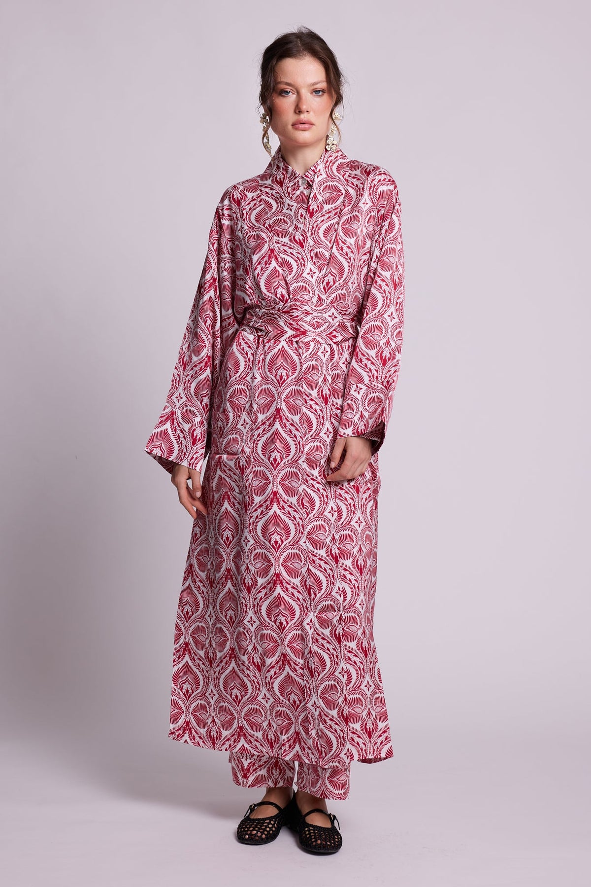 Kushee Red Pyjama in EXTRA SMALL RED - Sustainable Fashion by KLEED LOUNGEWEAR