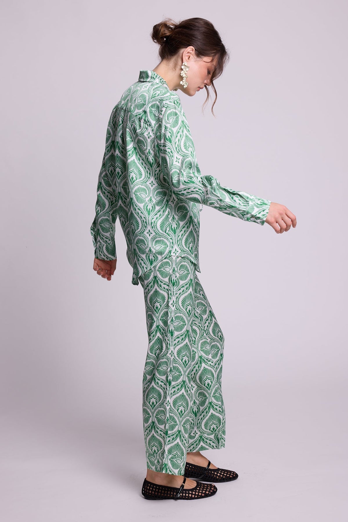 Kushee Green Pyjama in EXTRA SMALL GREEN - Sustainable Fashion by KLEED LOUNGEWEAR