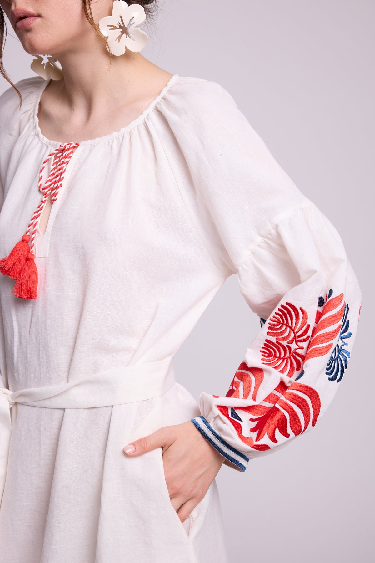 Portofino White Kaftan