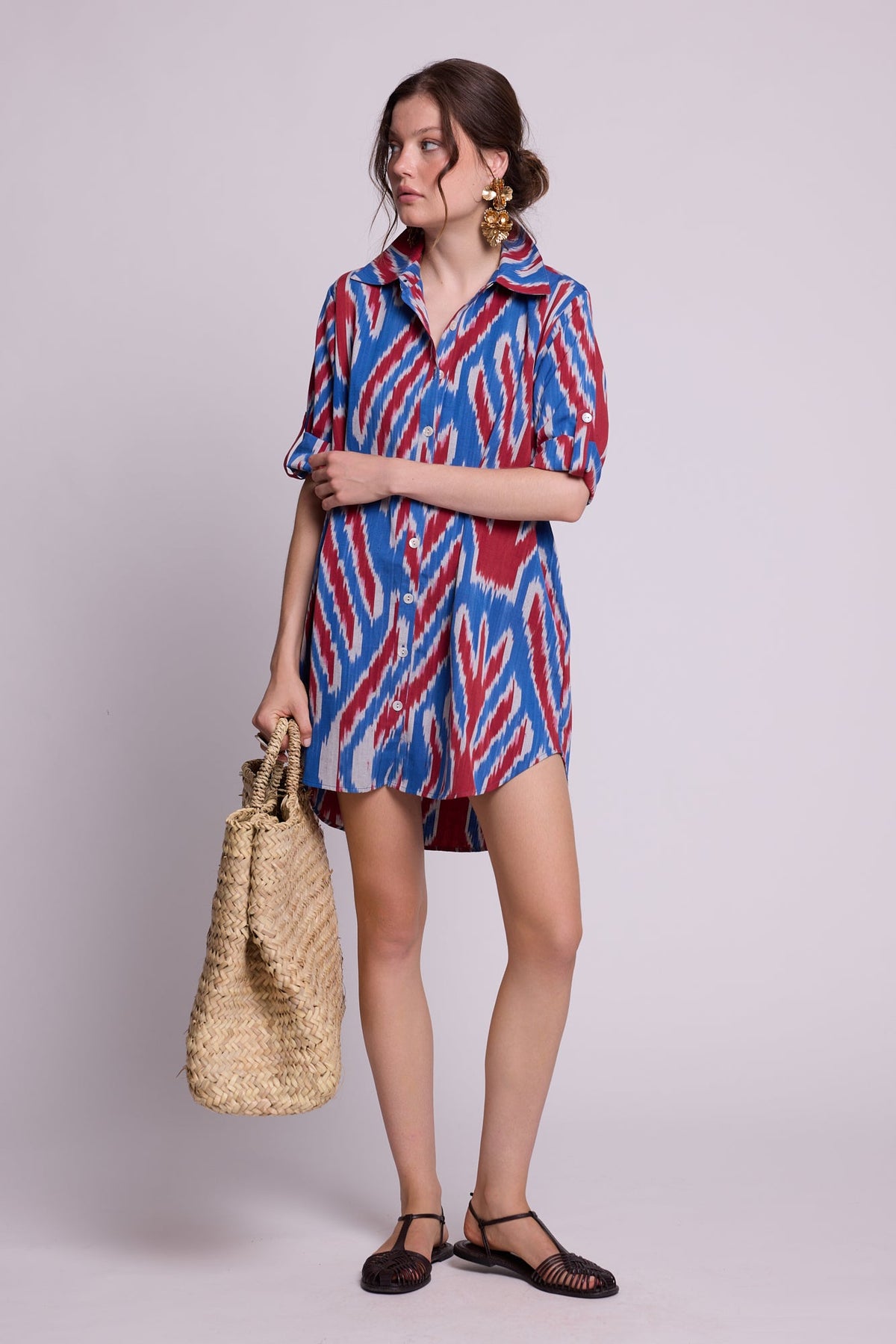 Madu Scarlet Leafs Chemisier in XS/S MULTI - COLOR - Sustainable Fashion by KLEED LOUNGEWEAR