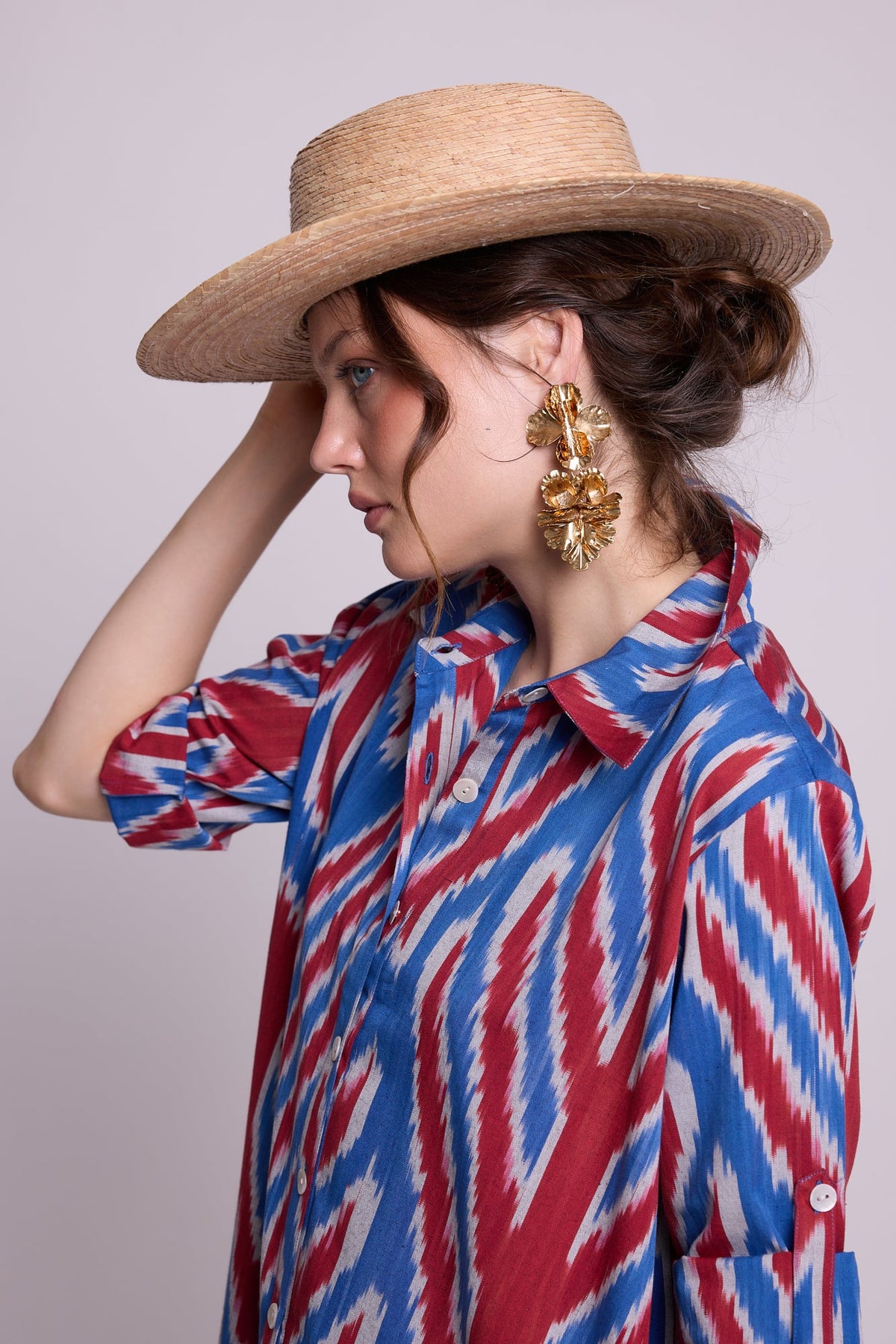 Madu Scarlet Leafs Chemisier in XS/S MULTI - COLOR - Sustainable Fashion by KLEED LOUNGEWEAR