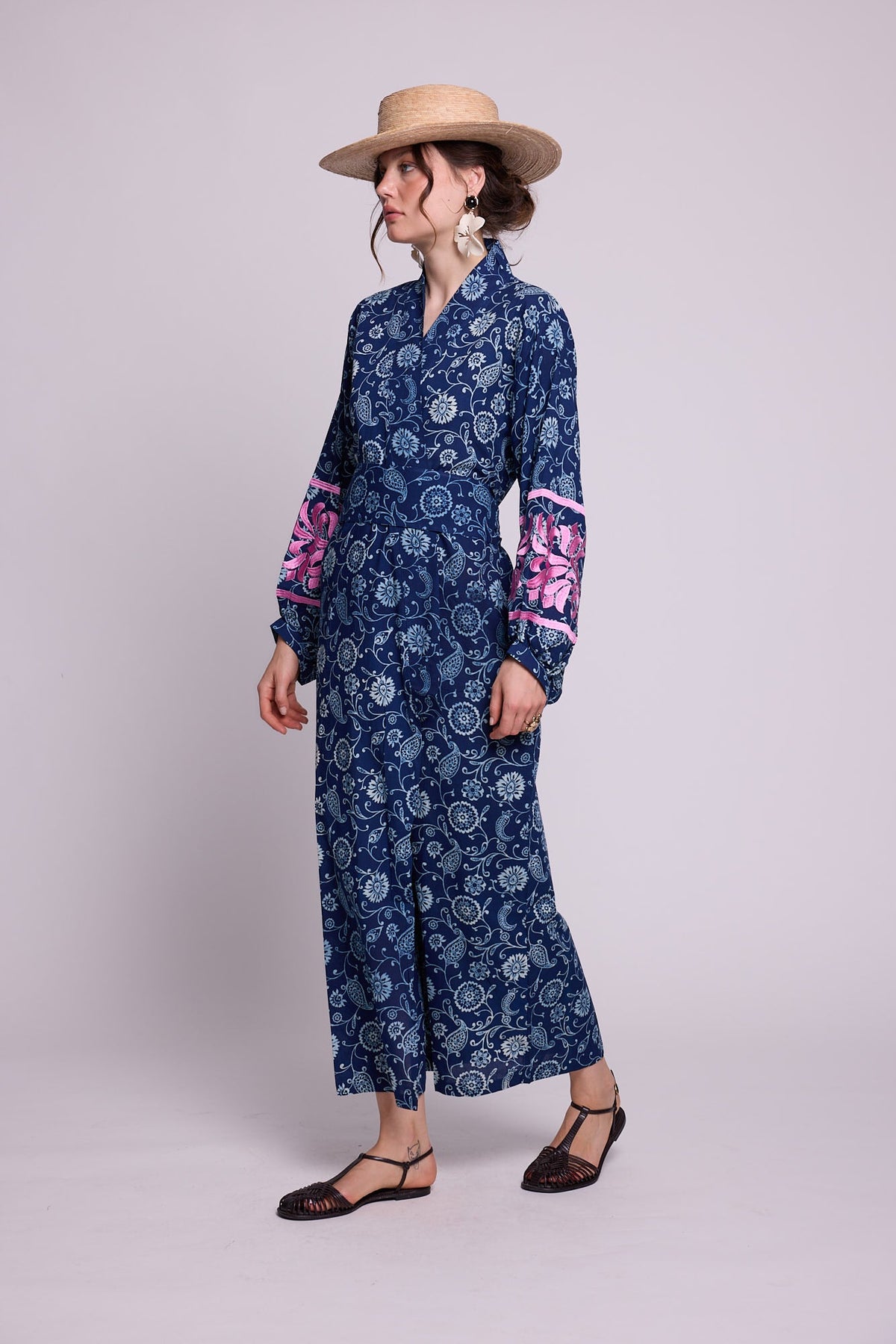 Provance Kimono in XS/S DARK BLUE - Sustainable Fashion by KLEED LOUNGEWEAR