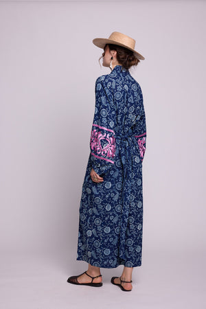 Provance Kimono in XS/S DARK BLUE - Sustainable Fashion by KLEED LOUNGEWEAR