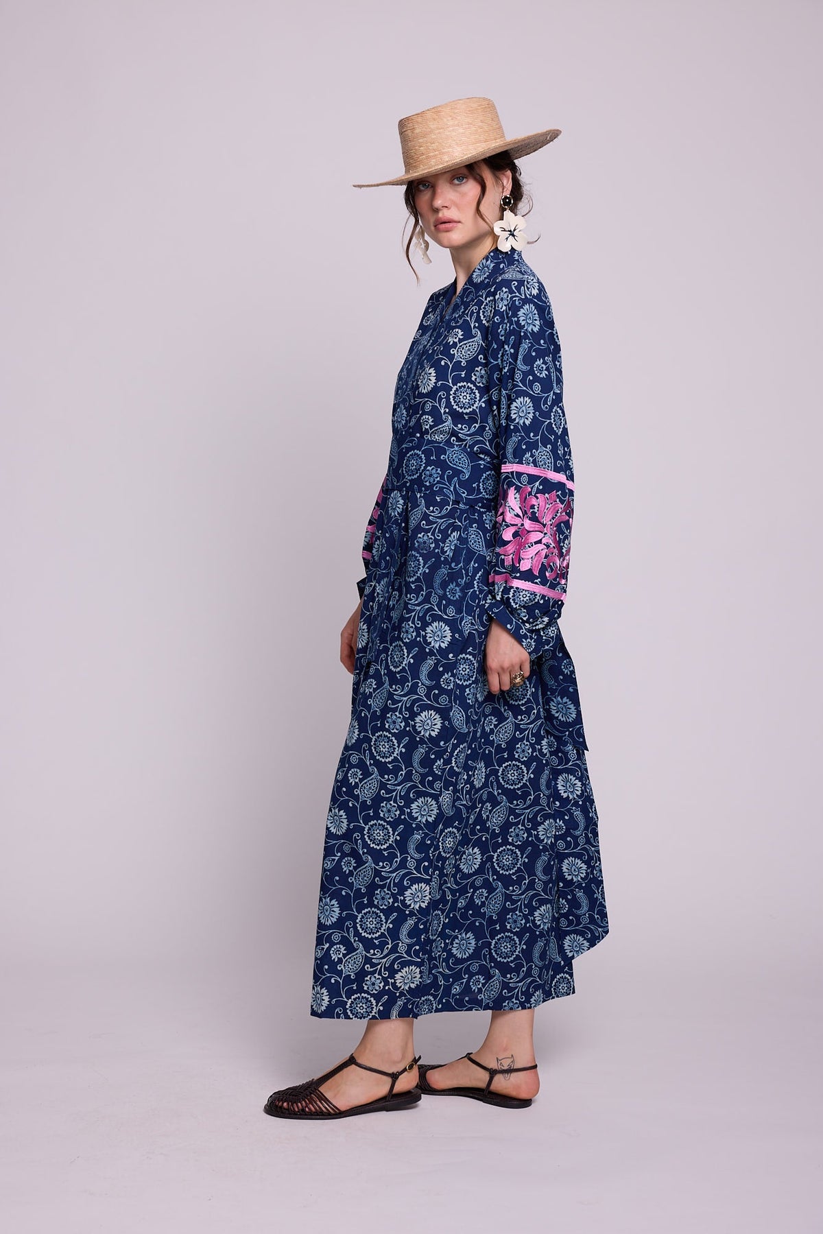 Provance Kimono in XS/S DARK BLUE - Sustainable Fashion by KLEED LOUNGEWEAR