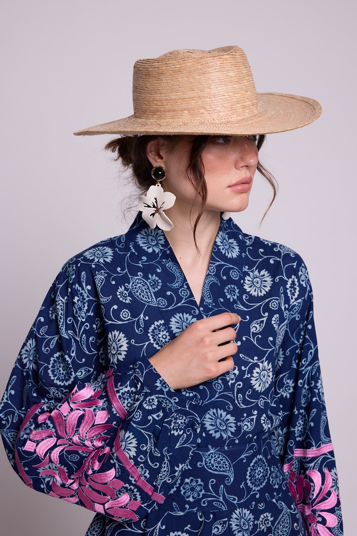 Provance Kimono in XS/S DARK BLUE - Sustainable Fashion by KLEED LOUNGEWEAR