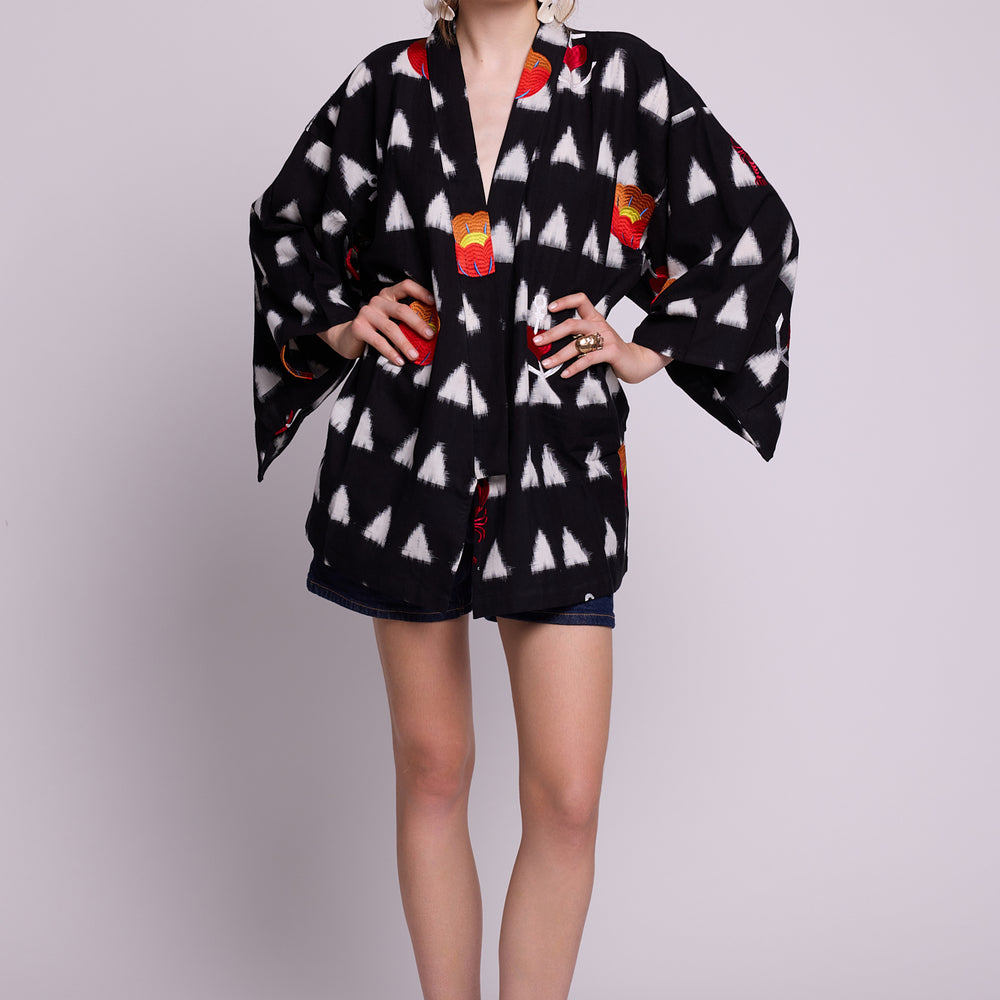 Gondi Black Short Kimono [KLEED]