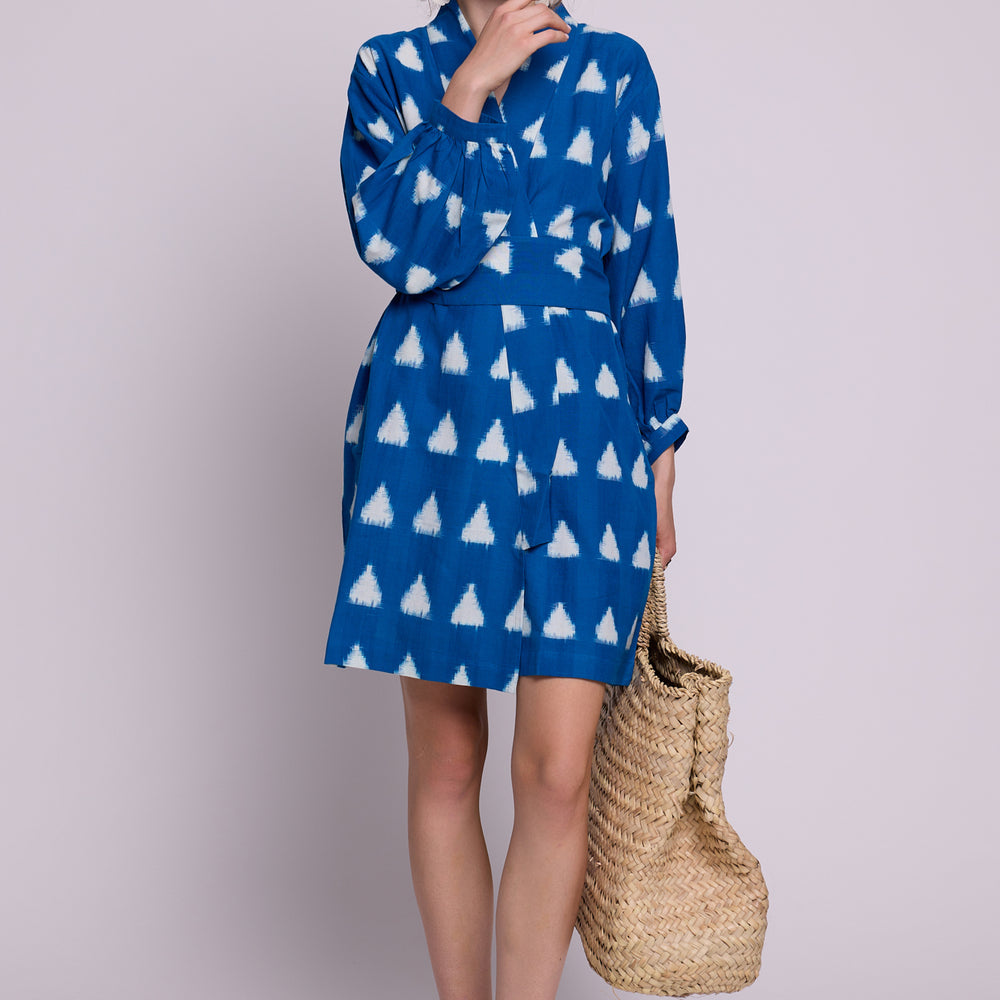 Turquoise Savannah Short Kimono