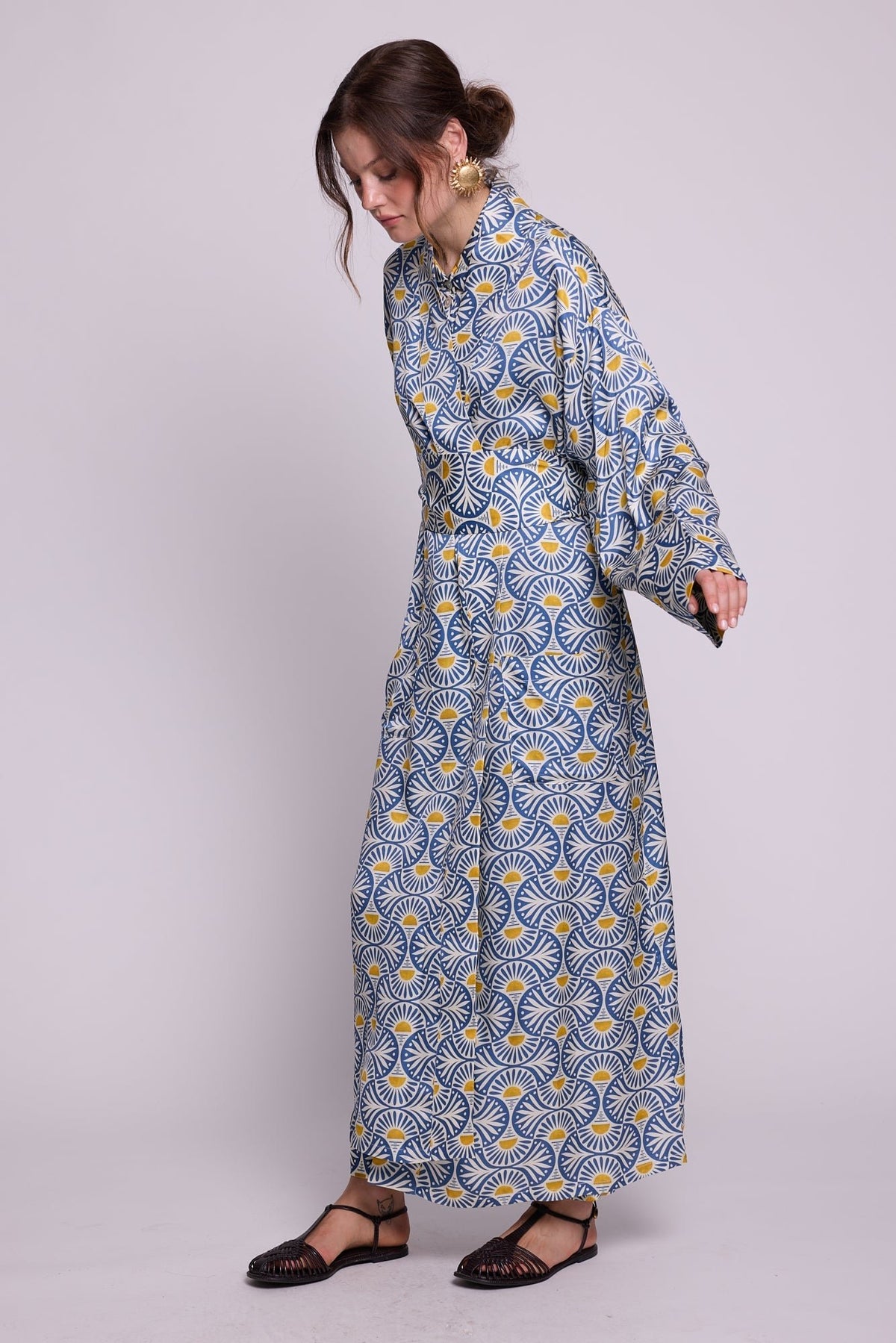 Sarason Pyjama in SMALL BLUE - Sustainable Fashion by KLEED LOUNGEWEAR