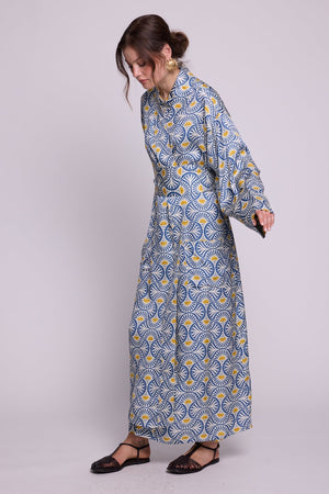 Sarason Pyjama in SMALL BLUE - Sustainable Fashion by KLEED LOUNGEWEAR