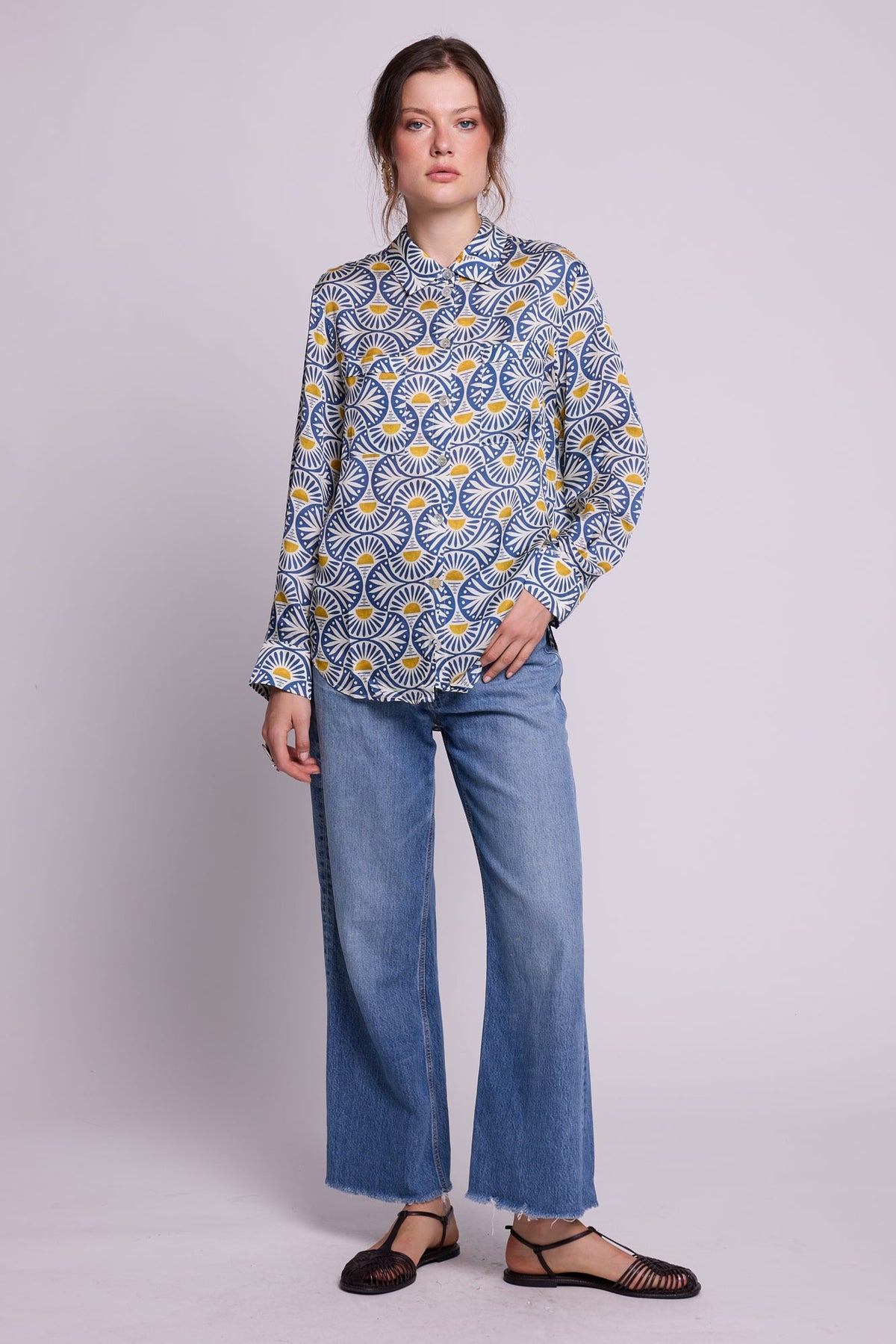 Sarason Pyjama in SMALL BLUE - Sustainable Fashion by KLEED LOUNGEWEAR