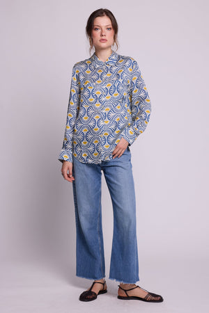 Sarason Pyjama in SMALL BLUE - Sustainable Fashion by KLEED LOUNGEWEAR