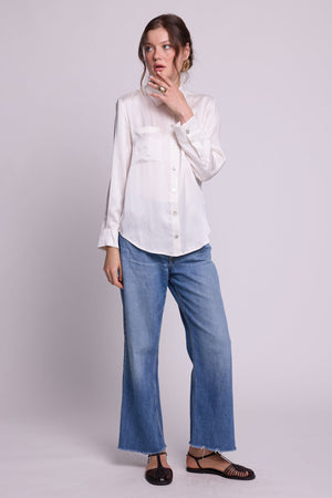 Jamun White Pyjama in EXTRA SMALL WHITE - Sustainable Fashion by KLEED LOUNGEWEAR