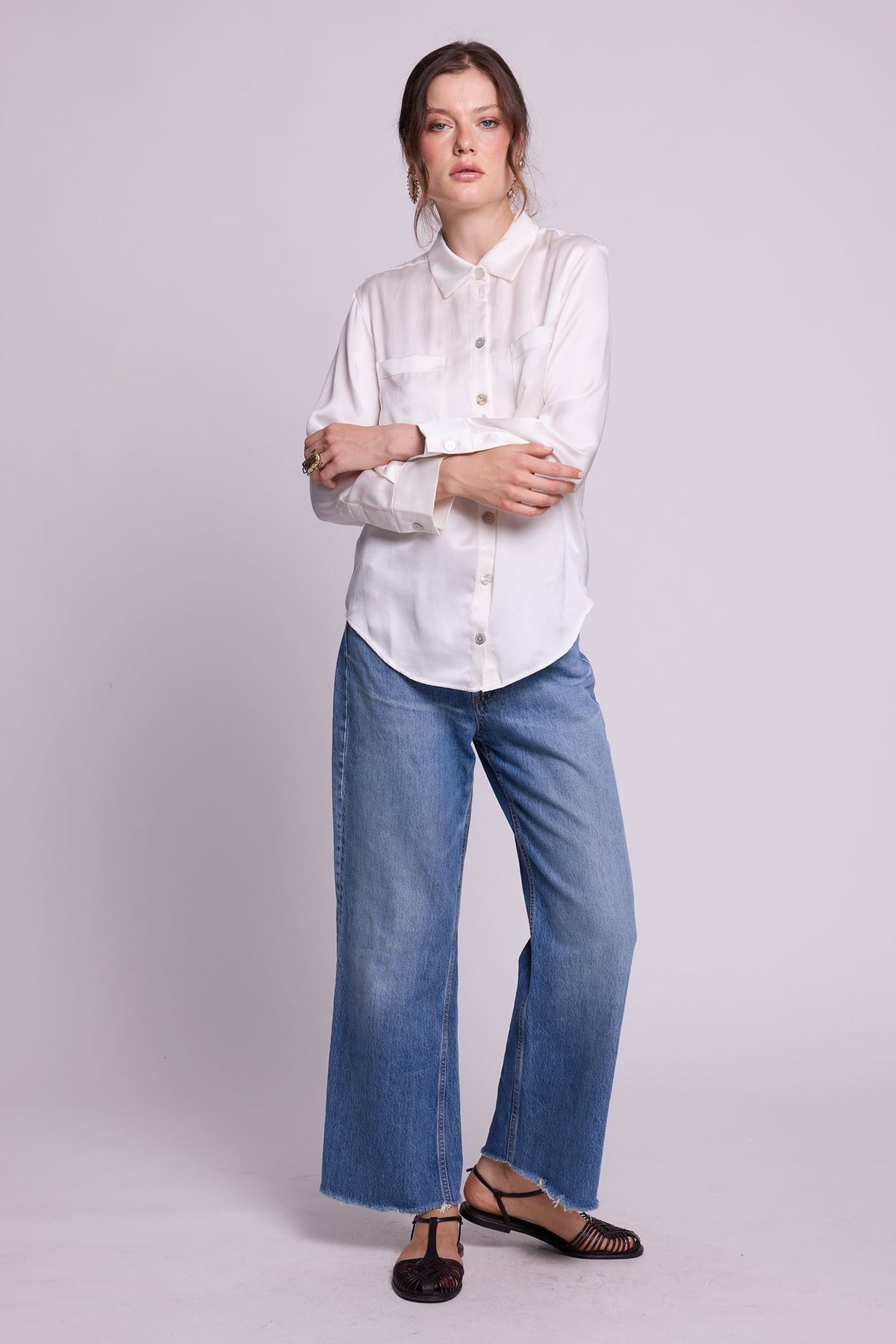 Jamun White Pyjama in EXTRA SMALL WHITE - Sustainable Fashion by KLEED LOUNGEWEAR