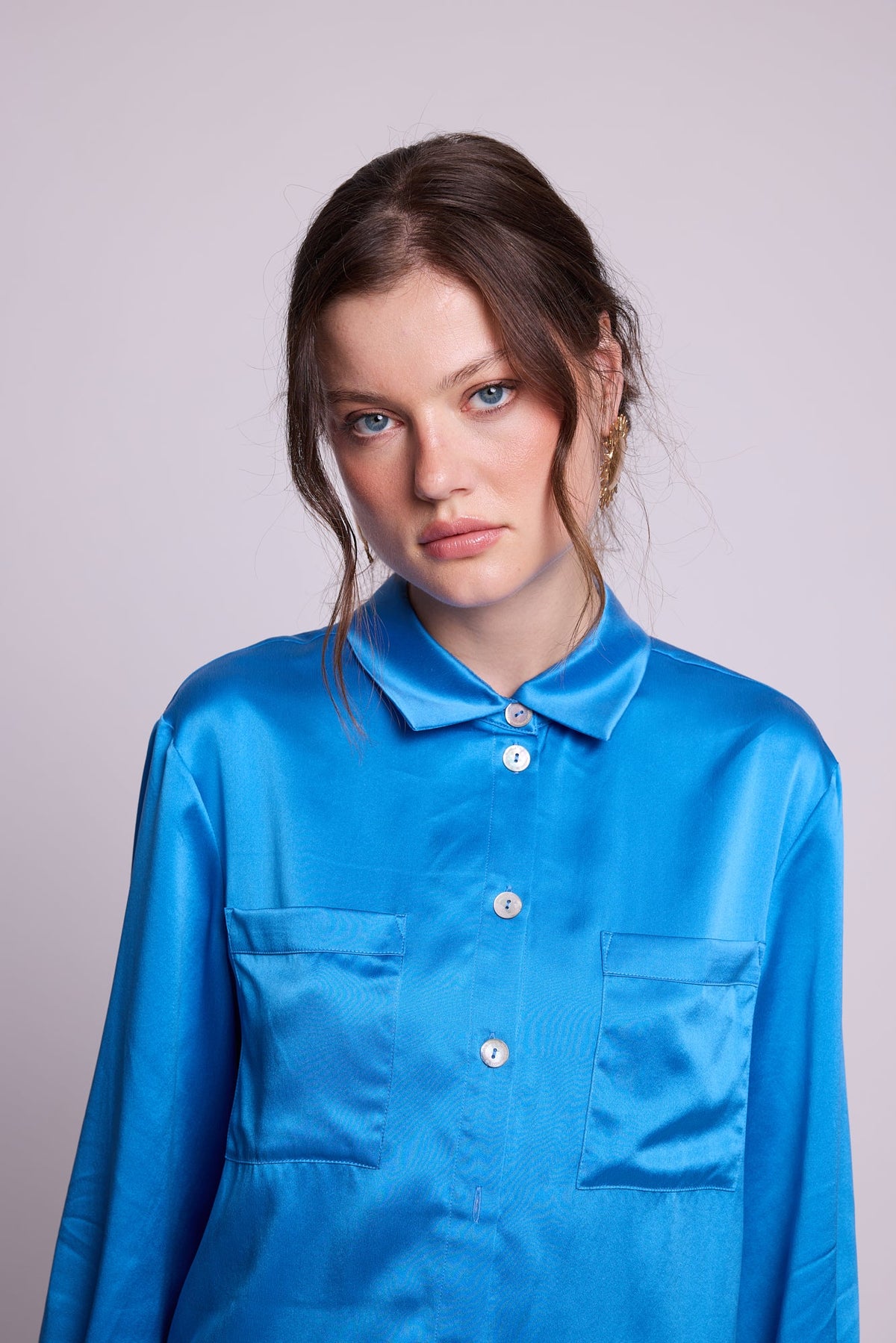 Jamun Blue Pyjama in EXTRA SMALL BLUE - Sustainable Fashion by KLEED LOUNGEWEAR