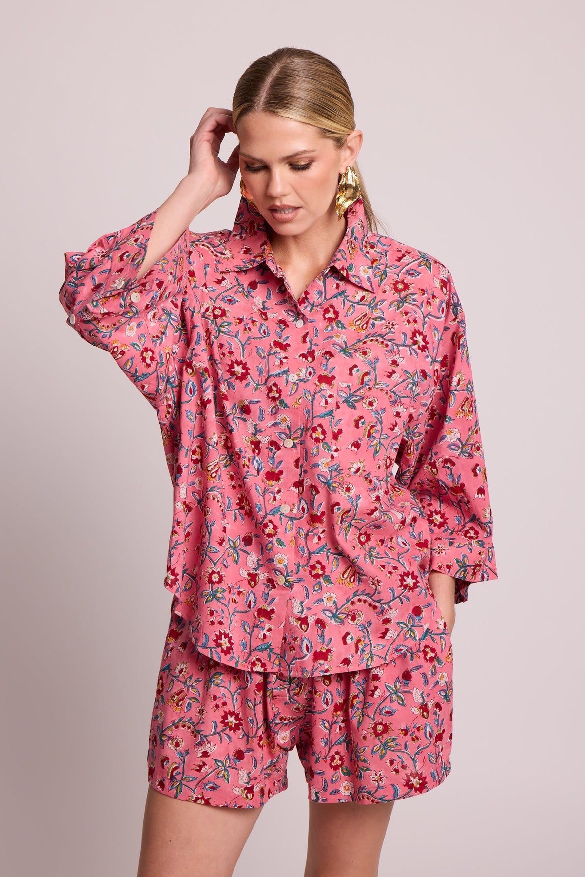 Naula Pink Pyjama in XS/S PINK - Sustainable Fashion by KLEED LOUNGEWEAR