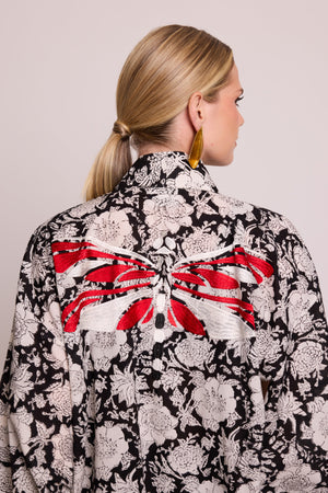 Kiula Black Kimono in XS/S BLACK - Sustainable Fashion by KLEED LOUNGEWEAR