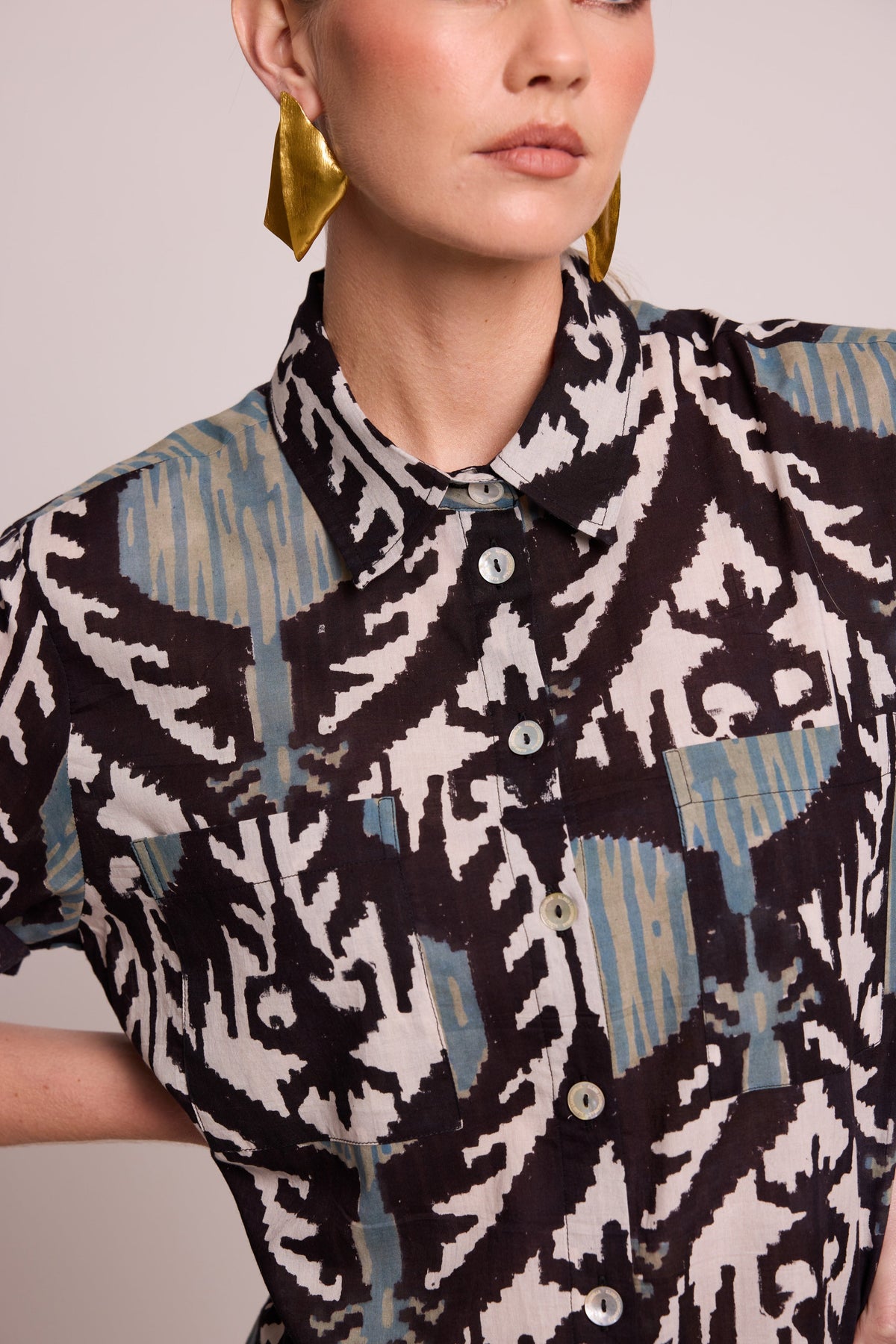 Yala Blue Pyjama in EXTRA SMALL BLUE - Sustainable Fashion by KLEED LOUNGEWEAR