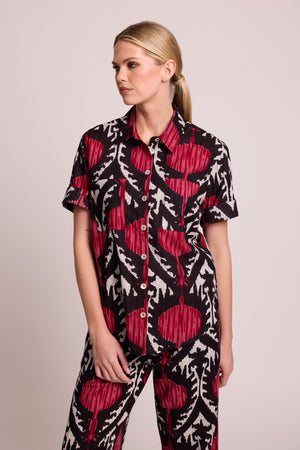 Yala Red Pyjama in EXTRA SMALL RED - Sustainable Fashion by KLEED LOUNGEWEAR