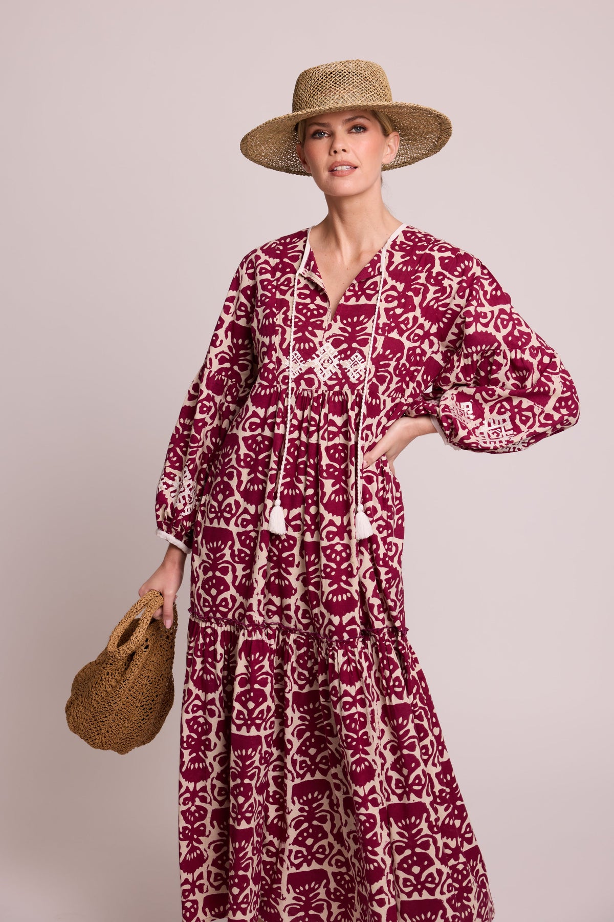 Sannar Aubergine Dress in EXTRA SMALL MULTI - COLOR - Sustainable Fashion by KLEED LOUNGEWEAR