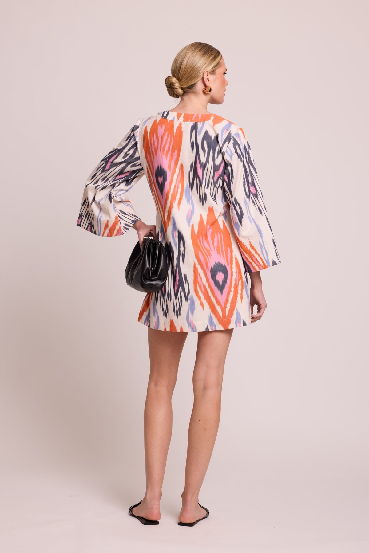 Naala Tangerine Dress in SMALL TANGERINE - Sustainable Fashion by KLEED LOUNGEWEAR