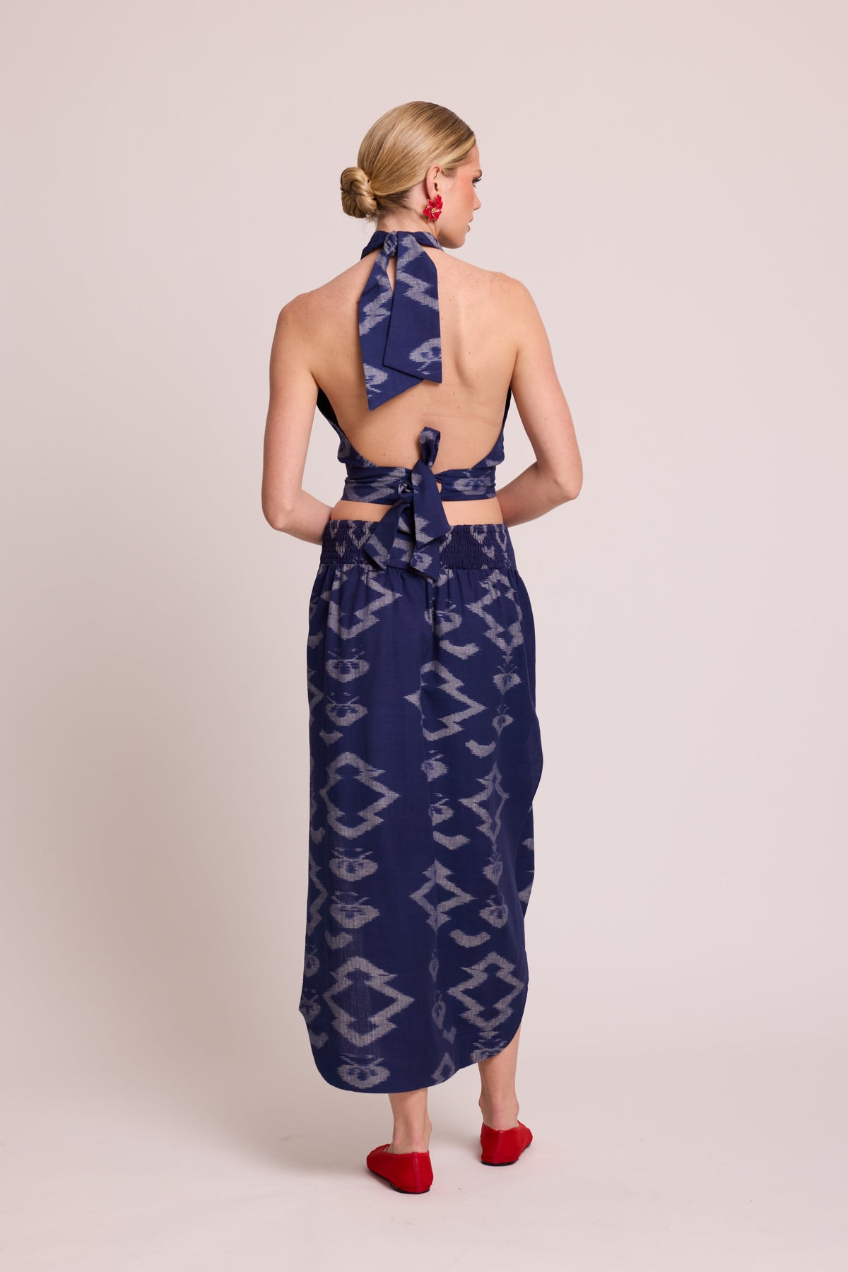 Leela Blue Set in SMALL BLUE - Sustainable Fashion by KLEED LOUNGEWEAR