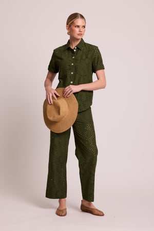 Yala Khaki Pyjama in EXTRA SMALL KHAKI - Sustainable Fashion by KLEED LOUNGEWEAR