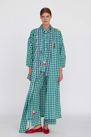 Ambar Green Kimono in S/M GREEN - Sustainable Fashion by KLEED LOUNGEWEAR