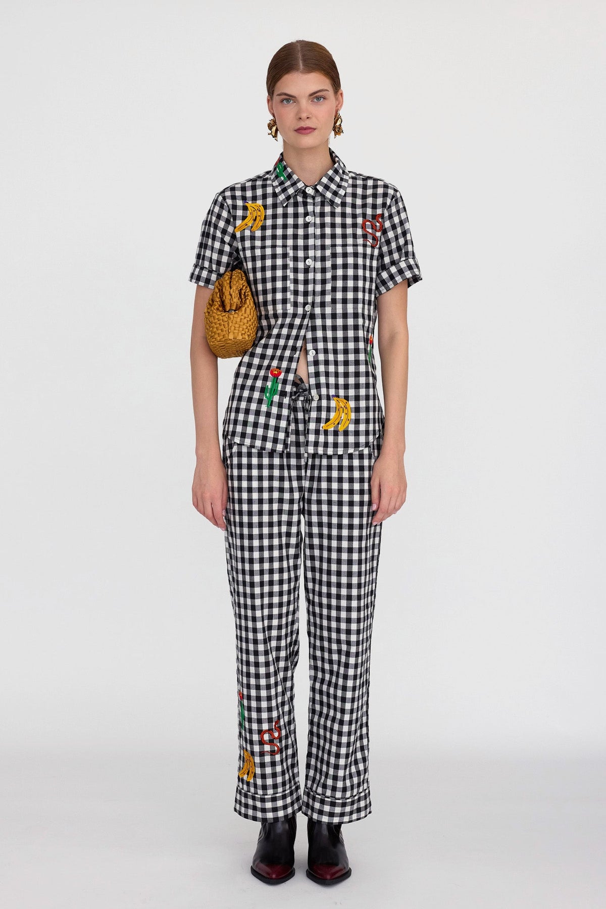 Ambar Black Pyjama in EXTRA SMALL BLACK - Sustainable Fashion by KLEED LOUNGEWEAR