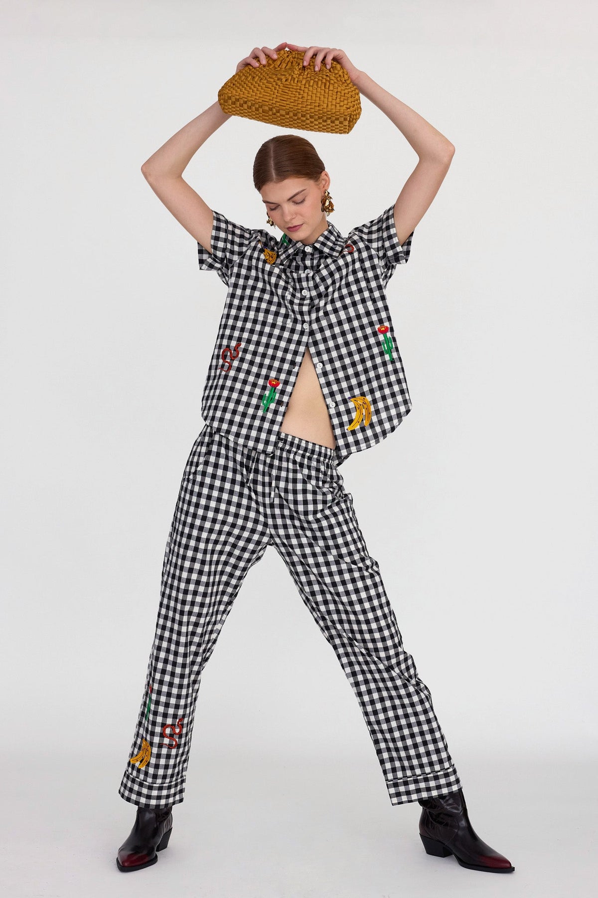 Ambar Black Pyjama in EXTRA SMALL BLACK - Sustainable Fashion by KLEED LOUNGEWEAR