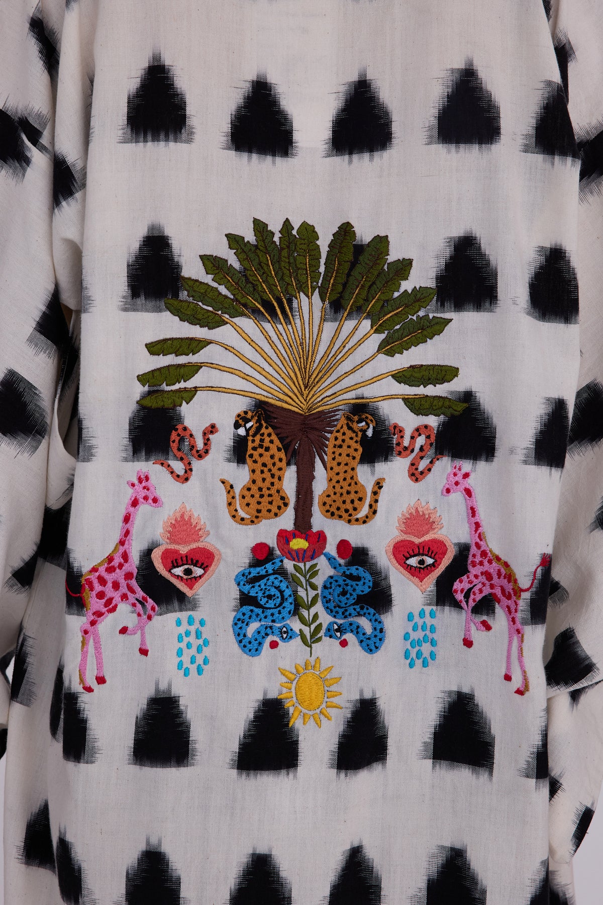 White Selva Kimono