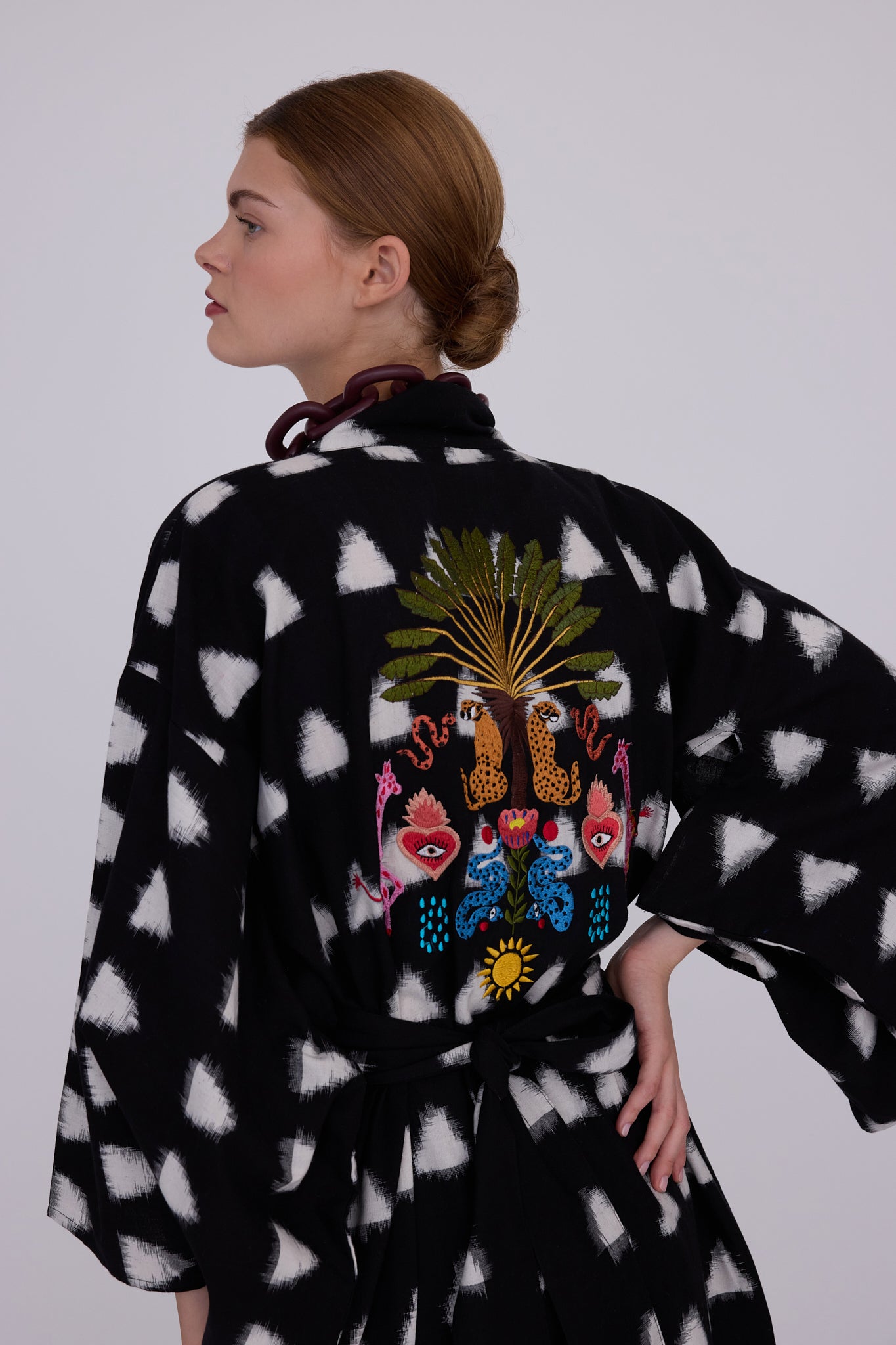 Black Selva Kimono