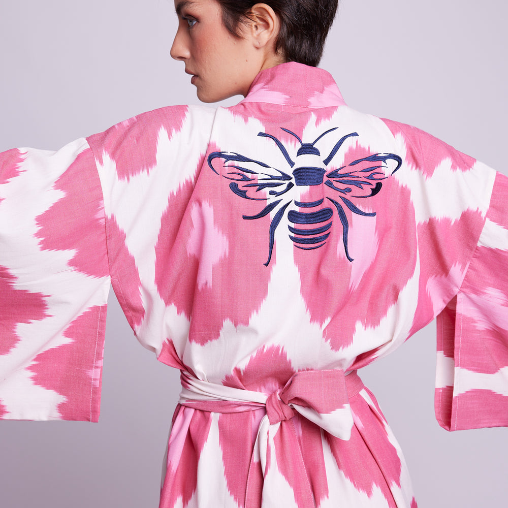 
                      
                        Hadda Pink Kimono
                      
                    