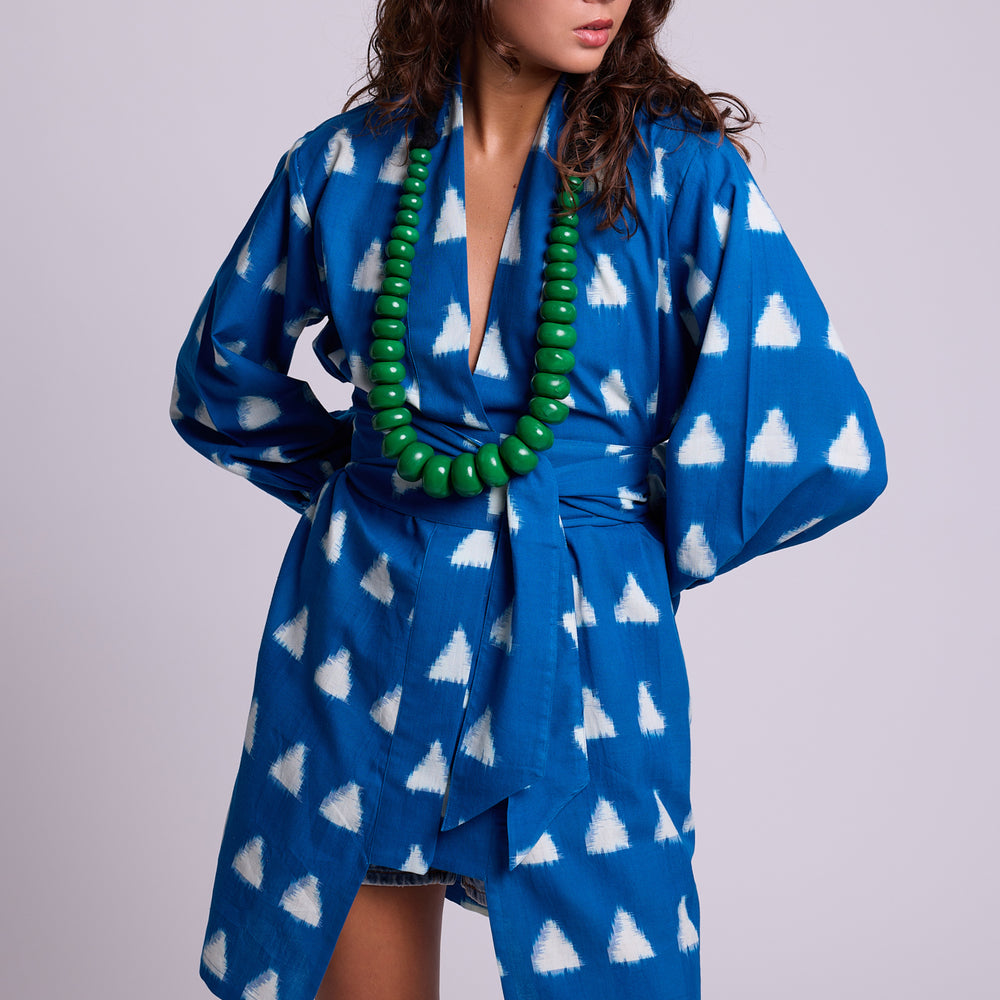 
                      
                        Turquoise Savannah Short Kimono [KLEED]
                      
                    