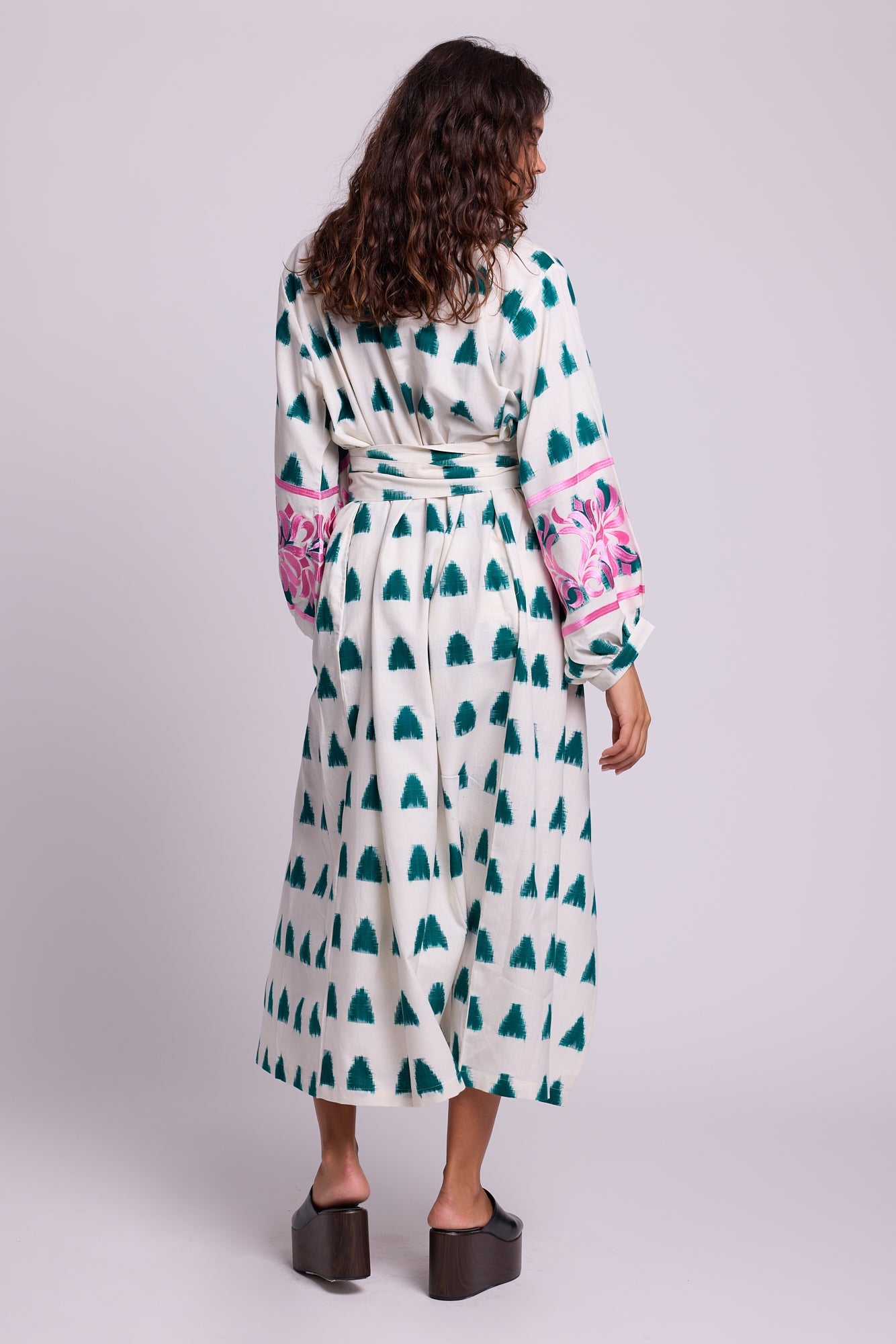 Emerald Savannah Kandy Kimono | Luxury Handcrafted Kimono | KLEED