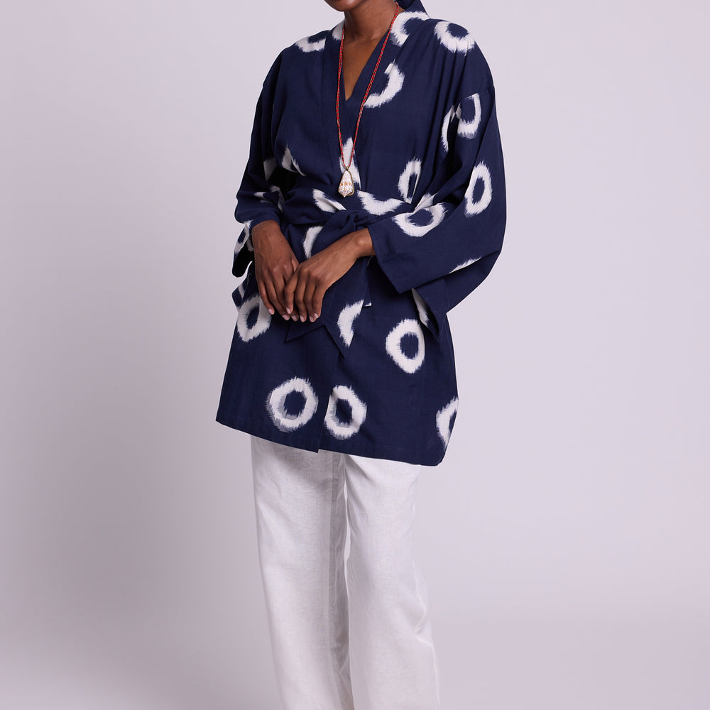 Blue Manda Short Kimono [KLEED]